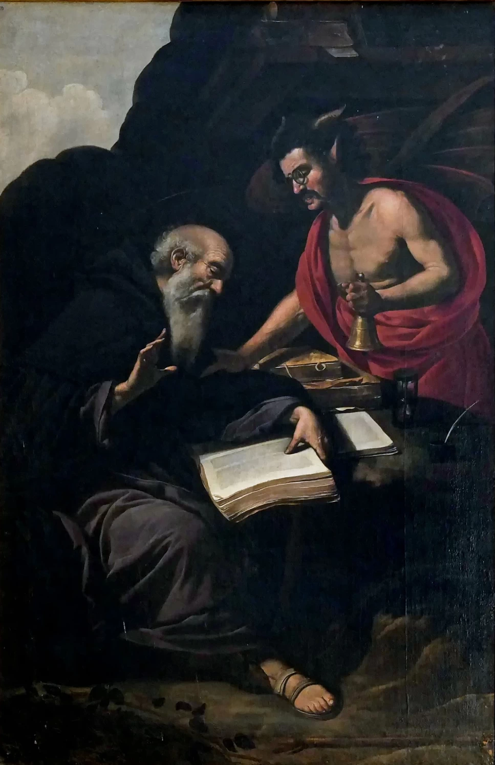 Sant'Antonio Abate tentato dal demonio - Chiesa Sant'Agostino, Siena